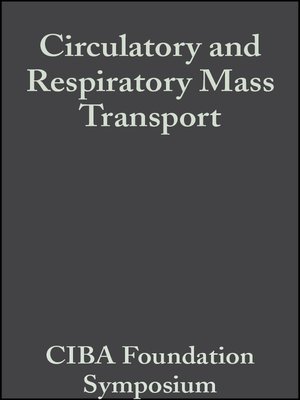cover image of Circulatory and Respiratory Mass Transport